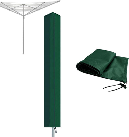 RICHIE Rotary Airer Cover Rotary Clothes Line Cover 600D Washing Lines Cover Waterproof with Zip 16x16x180cm Rotary Airer Cover Rotary Dryer Cover