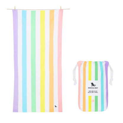 Dock & Bay Quick Dry Beach Towel - Summer - Unicorn Waves, Extra Large