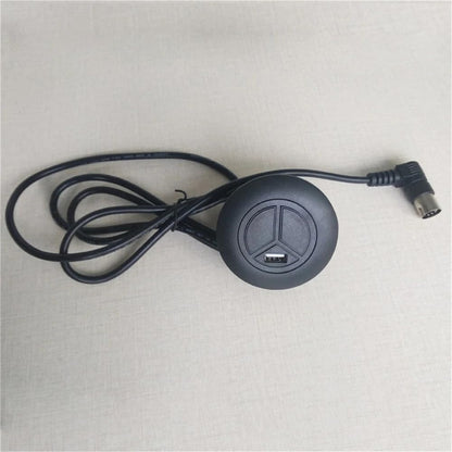 MODOVER 5 Pin Electric Recliner Switch Controller with USB – 2 Button Round Hand Control, Replacement Handset for Power Recliners