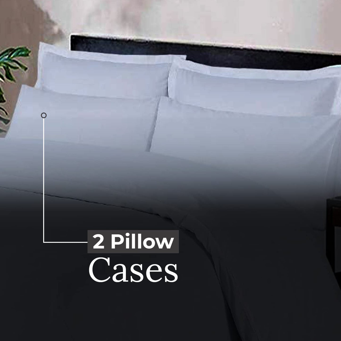 DTEX HOMES Duvet Cover 100% Pure Cotton Hotel Quality 800 Thread Count Duvet Set with Pillowcases Easy Care and Super Soft Luxury Bedding Double Duvet