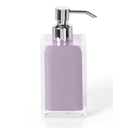 Gedy Bathroom Soap Dispenser, Resin, Purple (Lilac), 16.2 x 7 x 7 cm