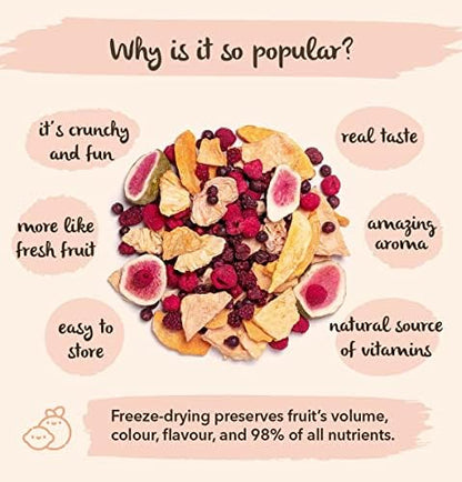 BRIX Freeze Dried Raspberry | 100% Natural Dried Whole Raspberries 400g | Great Taste Award Dried Fruit | Non-GMO, Gluten Free, Vegan & Vitamins Retained