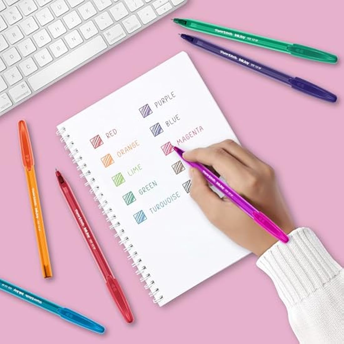 Paper Mate InkJoy 100ST Ballpoint Pens | Medium Point (1.0mm) | Black | 50 Count