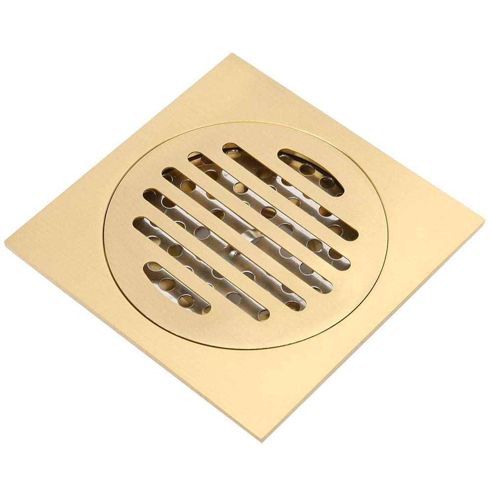 Brass Square Anti-odor Drain Double Filter