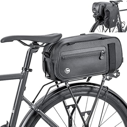 HOMPER Cycle Saddle Rear Rack Pannier Bike Bag,26 L Mountain Road MTB Trunk Shoulder Handbag,900D Waterproof Coating Fabric+pu