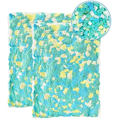 Welacer Shredded Memory Foam Refill 4.4KG for Bean Bag Filling, Premium Soft and Great for Filler, Multi Color and Shape Stuffing