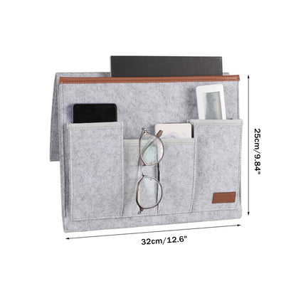 DONGKER Sofa Armrest Organizer, Armrest Caddy Holder Multi-Pocket Design for Magazine Tablet Snacks Books Pen Phone Remote Control