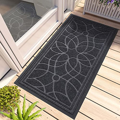 DEXI Door Mat 60 x 120 cm, Rubber Backing Dirt Trapper, Heavy Duty Non-Slip Entrance Rug, Easy Clean Shoes Scraper Doormat for Outdoor and Indoor,