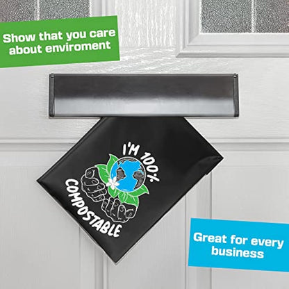Compostable Mailing Bags,Biodegradable Mailing Bags,Eco Friendly Mailers 12 x 16" (30.5 x 40.5 cm) |10PK|