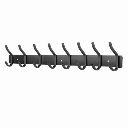 MEIJO Coat Hooks Wall Mounted, Coat Rack Wall Mounted Stainless Steel with 8 Hooks Heavy Duty Coat Hooks for Door, Bedroom, Bathroom, Kitchen