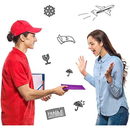 Switory 50pcs 10.2x17.7cm Poly Bubble Mailers 4x7 Inch Padded Envelopes #000 Bubble Lined Poly Mailer Self Seal Purple