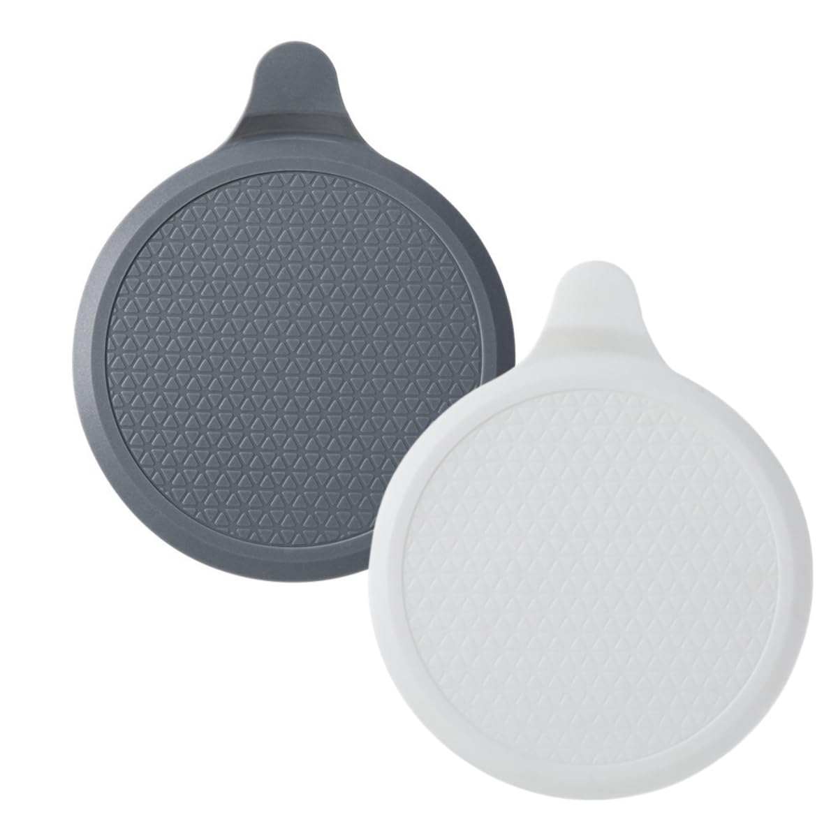 HRLORK Drain Stopper Sink Stopper Universal Silicone Drain Plug Bathtub Plugs for Kitchen Bathroom Basin White and Grey - 2 Pcs