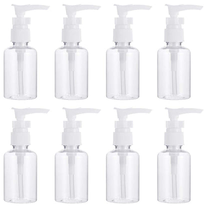 hugttt 8 Pieces 50ml Travel Bottles Pump Bottle Travel Bottles for Toiletries