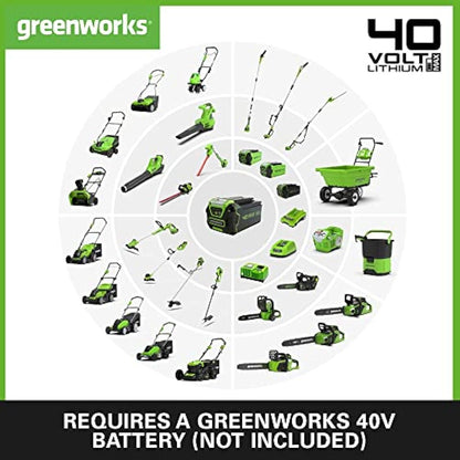 Greenworks G40PSH Cordless 2-in-1 Pole Saw and Pole Hedge Trimmer with Shoulder Strap, Pole Saw 20cm Bar, Trimmer 51cm Dual Action Blades, WITHOUT 40V Battery & Charger, 3 Year Guarantee