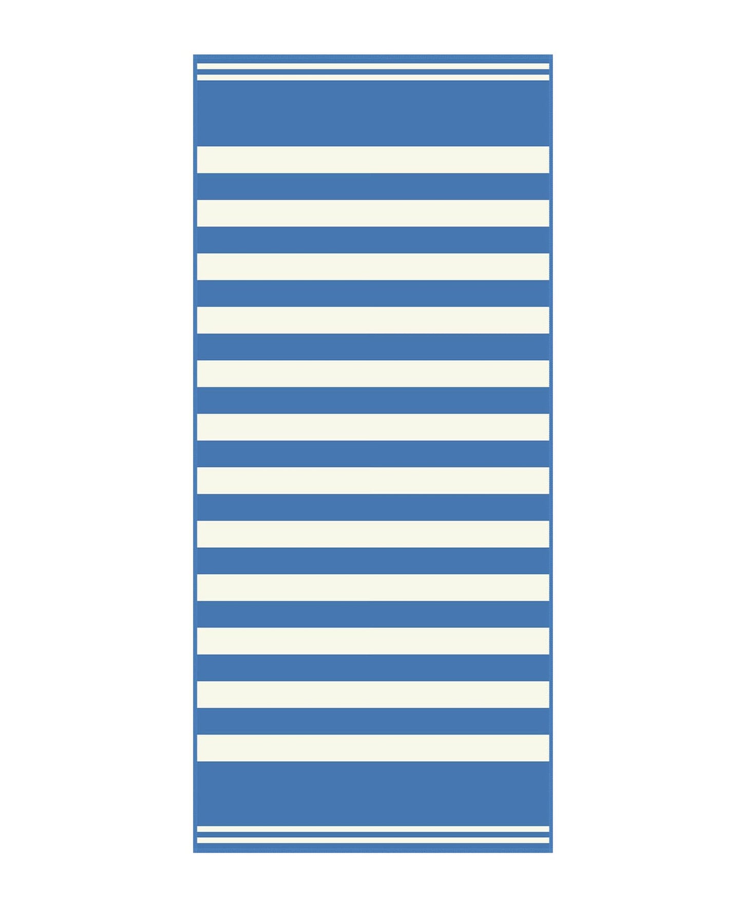 Style Slice Beach Towel - Sand Free Quick Dry Lightweight Microfibre Beach Towel for Adults, Includes Mesh Bag - Blue Stripe, Extra Large 200x90cm