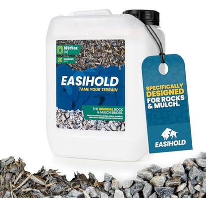 Vuba EASIHOLD ROCKS - Award Winning 5L XL Gravel Binder for Bonding Stones, Bark and Gravel on Borders, Patios and Garden Paths. Lasts up to 3 Years, Non Toxic, Ready to Use.
