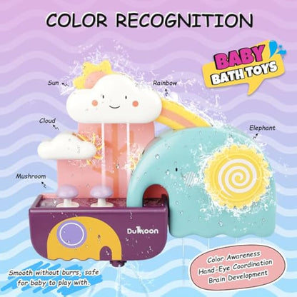 GILOBABY Baby Bath Toys Game, Shower Bath Toys for 1-3+ Year Olds, Waterfall Water Station with Cup