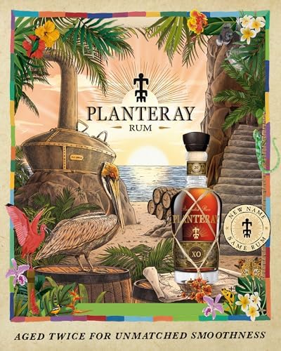 PLANTERAY XO Barbados 20th Anniversary Rum – 70cl, 40 percent ABV – Extra-Old 100 percent Barbadian Rum