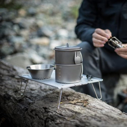 Snow Peak Ozen Solo Table, Aluminium, Silver, 297 x 210 x 85mm