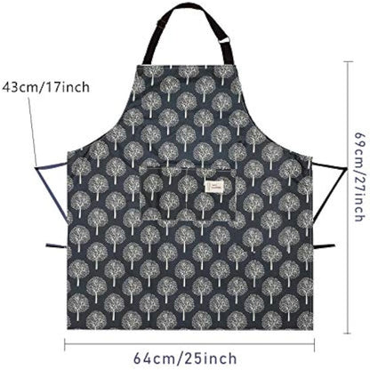 YuZhou 2Pcs PVC Apron for Women Waterproof Plastic Kitchen Cooking Apron with Pocket Wipe Clean Wipeable Coated Apron Chefs Pinafore for Baking Grilling Household Cleaning Dishwashing