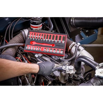 Sealey AK66721 27pc 1/4"Sq Drive Ratchet Wrench & Socket Set