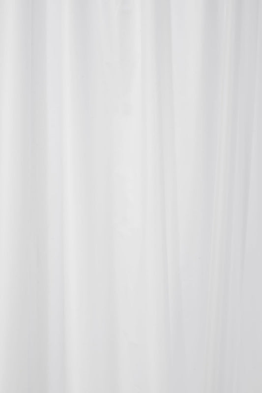 Croydex Professional Plain White Water-Resistant Textile Shower Curtain 2100 X 2100mm
