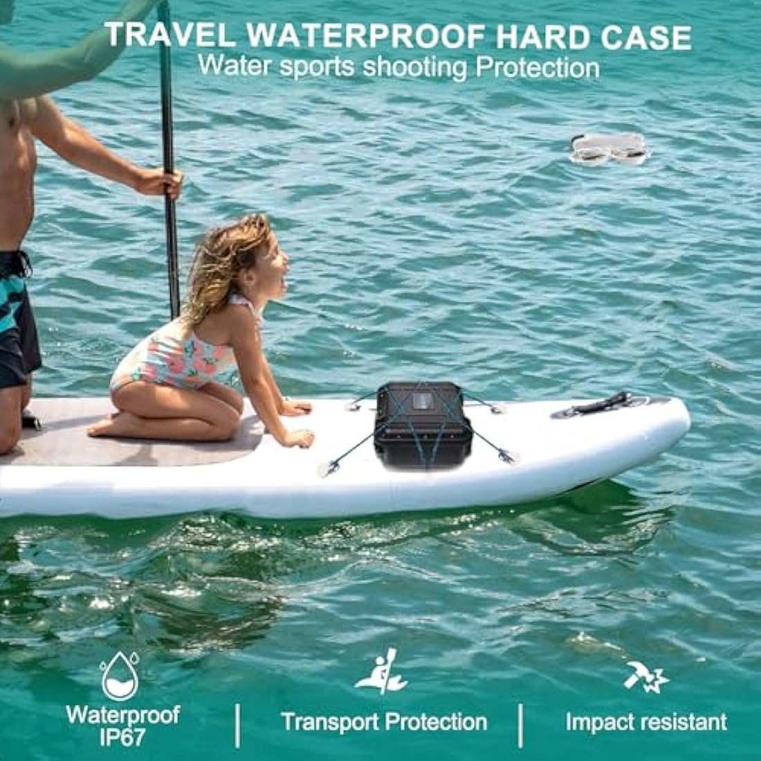 LEKUFEE Portable Waterproof Hard Case for DJI Neo Drone,DJI Neo Fly More Combo,DJI RC-N3,RC-N2 Remote Controllers and Accessories(Case Only)