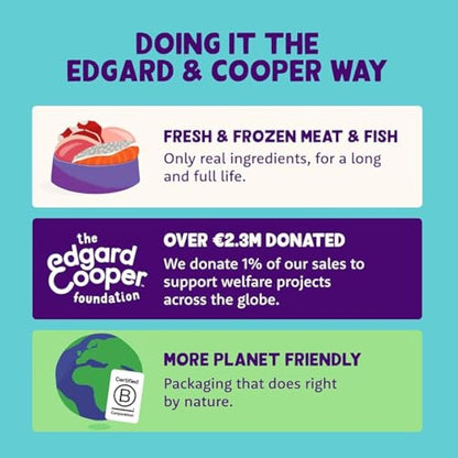 Edgard Cooper Natural Dog Treats - Lamb and Turkey Snuggle Up Strips - (10 x 75g bag), Grain Free, High in Protein & fresh meat, full of essential amino acids for healthy insides