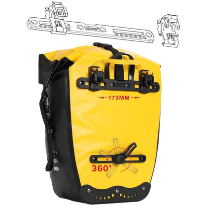 Rhinowalk Bike Bag Waterproof Bike Pannier Bag 27L,(for Bicycle Cargo Rack Saddle Bag Shoulder Bag Laptop Pannier Rack Bicycle Bag Professional