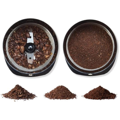 Amazon Basics Electric Coffee Bean Grinder, Black