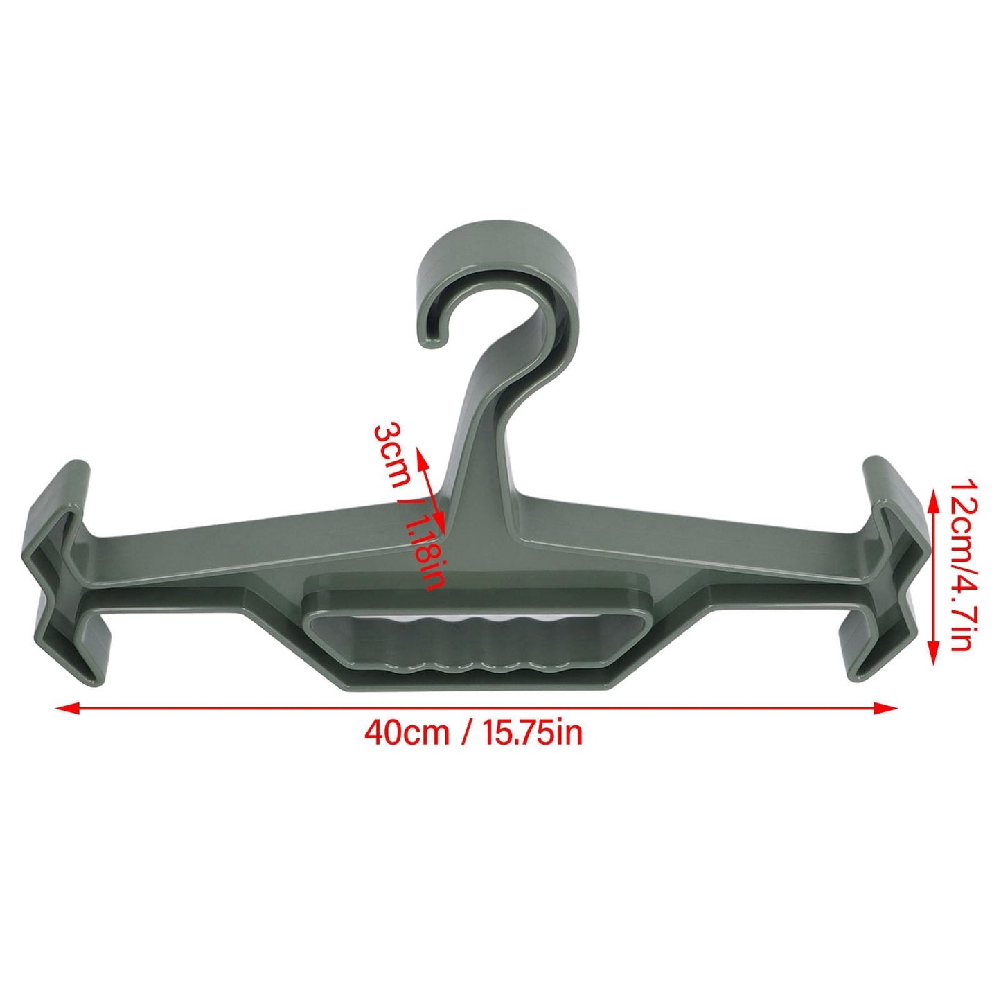 YUKERMARB Heavy Duty Hanger for Law Enforcement Gear, Heavy Load Capacity Clothing Hanger for Tactical Gear, Weight Vest (OD Green)