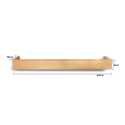 anaan Skuvo Wall Coat Rack with 6 Hooks Wooden Clothes Rail 60 cm