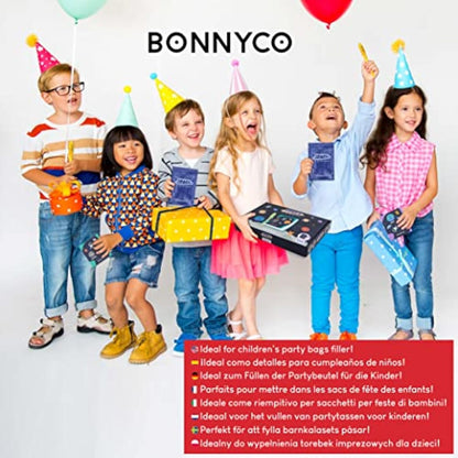 BONNYCO Invisible Ink Pen and Notebook, Pack 16 Space Party Bag Fillers for Kids, Pinata Toys | Birthday Decorations | Stocking Fillers for Kids Birthday | School Prizes, Space and Universe Gifts