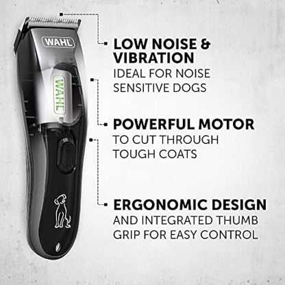 Wahl Performer Dog Clippers, Cordless Dog Grooming Kit, Low Noise and Vibration, Grooming Pets At Home, Ergonomic Design, Precision Ground Blade, AA Battery Included