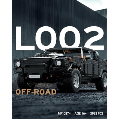 Nifeliz L002 OFF-ROAD Truck Model Car Building Set, 1:8 Scale Collectible Off-road Gift for Adults and car lovers, Technical Truck to Build or Display (3983 PCS, NF10274)