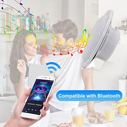 Herdio 160W 4 Inch Ceiling Speaker Kit Amplifier Water Resistant Ceiling Speakers For Bathroom Kitchen Home Outdoor,compatible with Bluetooth
