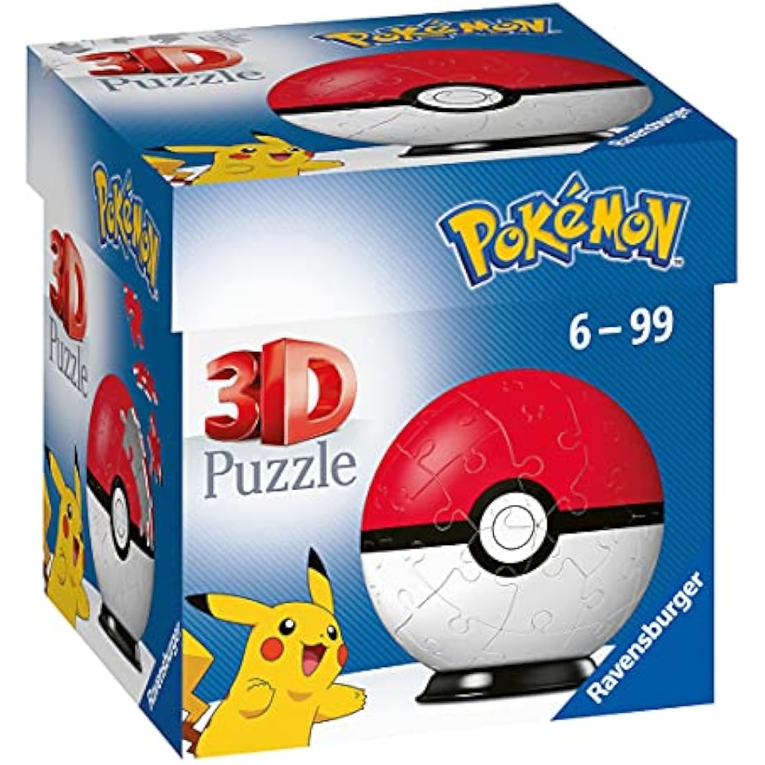 Ravensburger Pokemon Pokeball - 3D Jigsaw Puzzle Ball for Kids Age 6 Years Up - 54 Pieces - No Glue Required