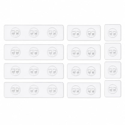 12 Pack Shower Caddy Adhesive Replacement Pads for Bathroom Shelves Hooks