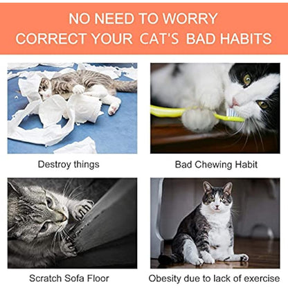 Bojafa Cat Catnip Toys for Indoor Cats: 3-Pack Soft Plush Kitten Toys for Scratching/Playing/Chewing/Teething Indoor