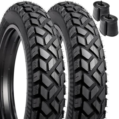 YunSCM 20'' Fat E-Bike Tyre 20x4.0 Tires 102-406 with 20 inch Heavy Duty Inner Tube 20x3.5/4.0 AV32mm Schrader Valve Compatible 98/100-406 Road Bike/E-Bike 20x4.0 Fat Tyre and Tube