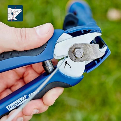 Rapid FP222 Fence Pliers for VR22 Fence Hogrings with High Capacity Magazine, Ergonomic Soft Handle, and Easy Storage Features (23468100)