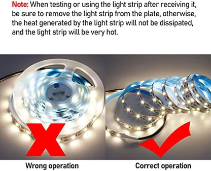 GOMING 5V USB LED Strip Light Natural White 4000K USB Powered 4M (2pcs x 6.6ft) 240LEDs Flexible SMD2835 No-Waterproof IP20 LED Tape Lights