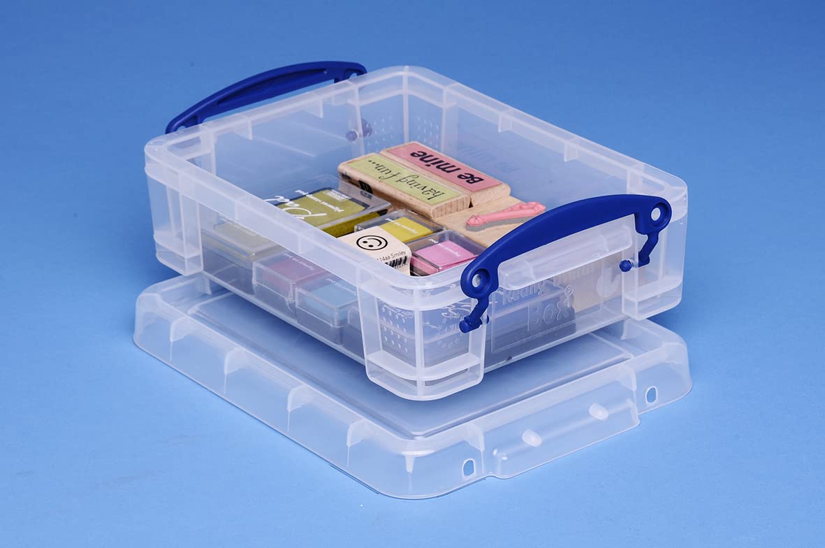 Really Useful Plastic Storage Box 1.75 Litre Clear