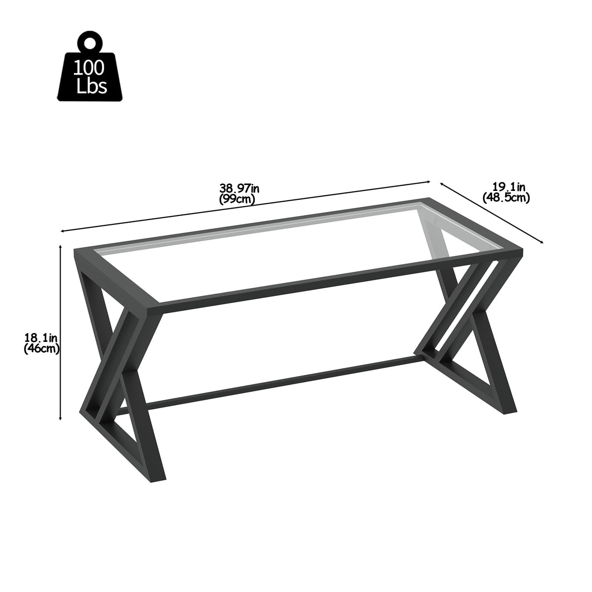 Coffee Table, Living Room Table, Center Tea Table, Glass Coffee Table