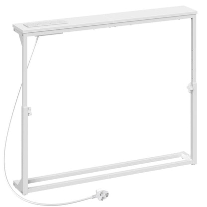 HOOBRO Slim Console Table with Adjustable Height (63.5-83.5 cm), Behind Sofe Table with Charging Station, 100 cm Narrow Console Table for Hallway