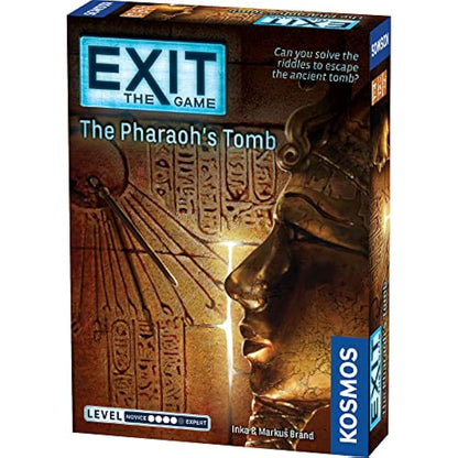 Thames & Kosmos - EXIT: The Pharaoh's Tomb - Level: 4/5 - Unique Escape Room Game - 1-4 Players - Puzzle Solving Strategy Board Games for Adults & Kids, Ages 12+ - 692698