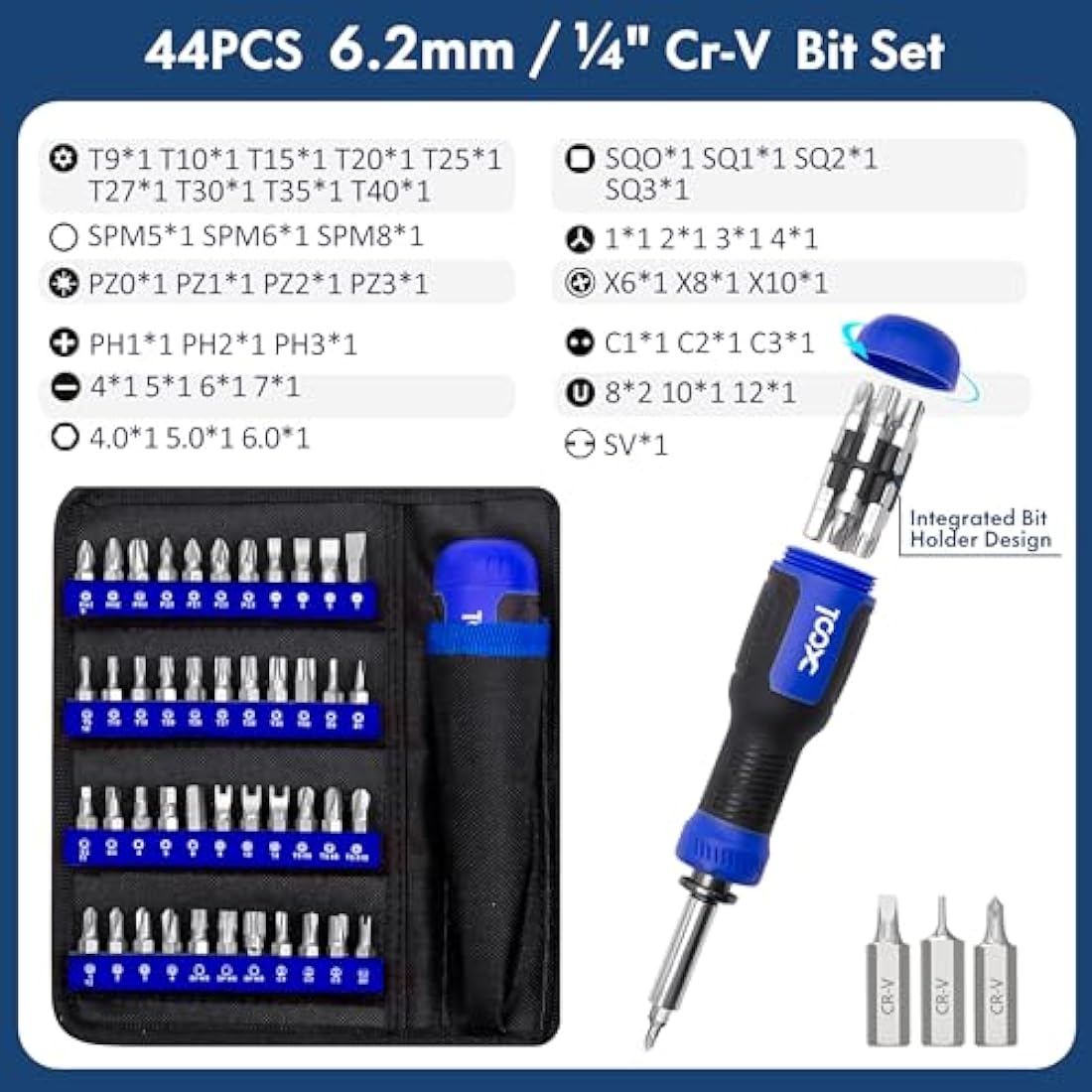 XOOL 200 in 1 Precision Screwdriver Kit, Electronics Repair Tool Magnetic Driver Kit with 164 Bits, Flexible Shaft, Extension Rod for Computer, iPhone, Laptop, PC, PS4, Xbox, Nintendo