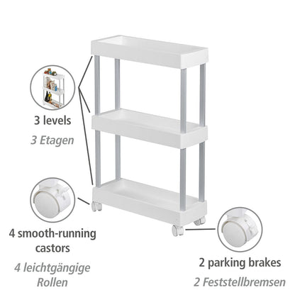 WENKO Mino Household and Bathroom Trolley