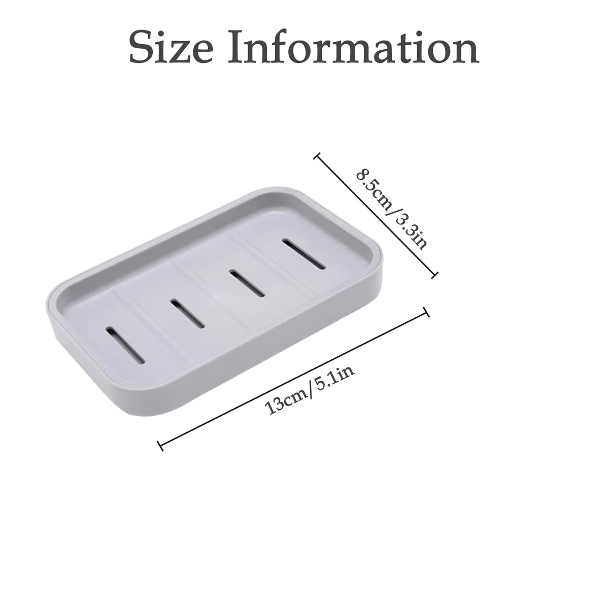 Senshuomy Soap Box, Soap Dish, Soap Dishes for Bathroom, Plastic Draining Soap Dishe, Plastic Draining Soap Dishes, Keep Soap Dry
