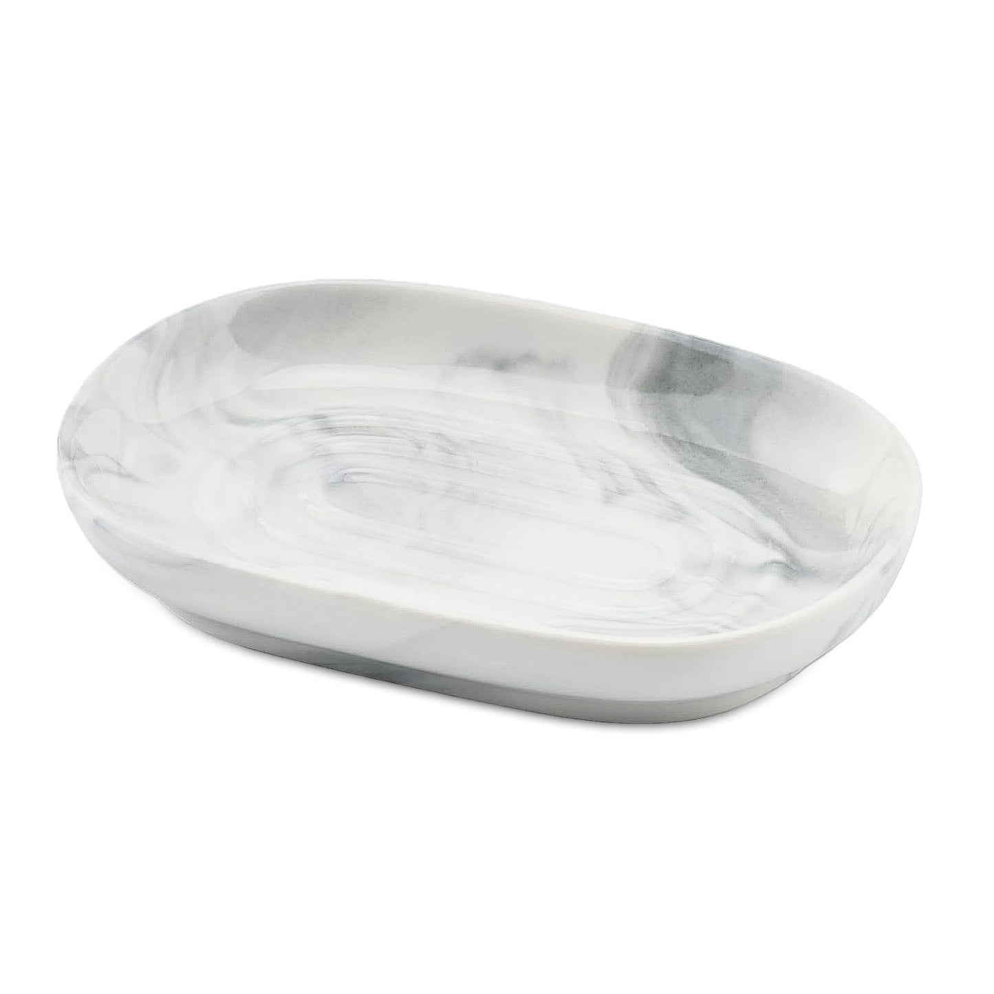 Anti Slip Ceramic Soap Dish – Marble Soap Dishes for Bathroom, Soap Tray Dish for Shower, Kitchen and Sink – Keep Soap Dry & Easy Cleaning